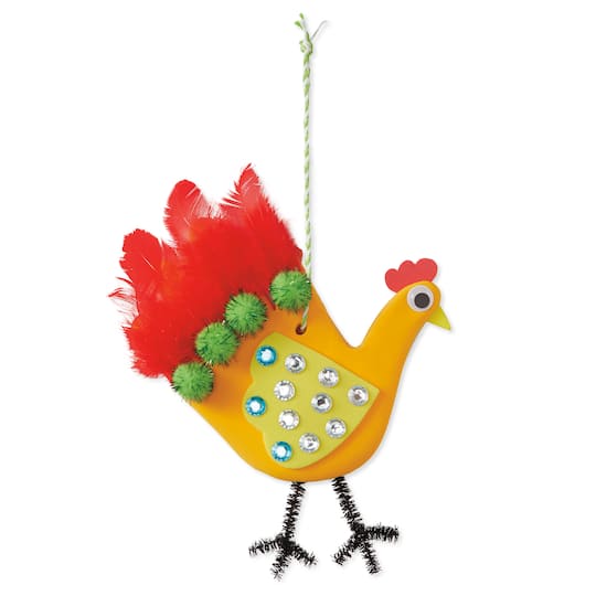 Spring Chicken Handprint Clay Ornament Craft Kit by Creatology&#x2122;